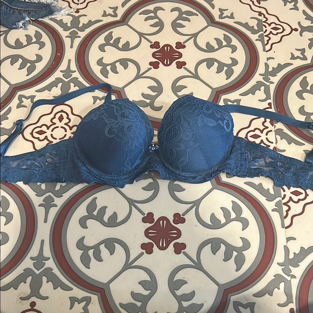 Navy Blue Wireless Bra